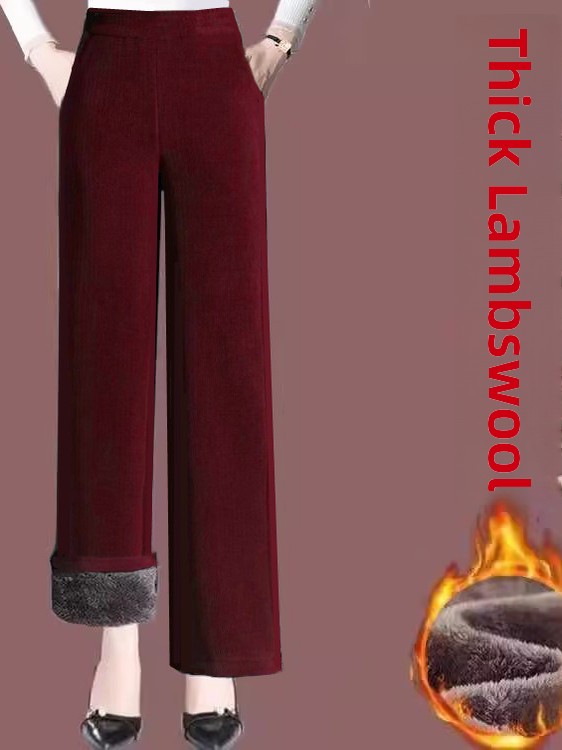 Grube spodnie z wysokim stanem – Corduroy Pant Warm recenzja i cena